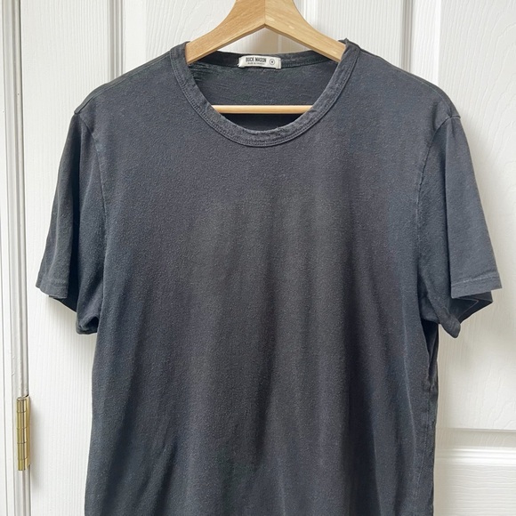 Buck Mason Crew Neck Short Sleeve T-shirt in Black - Picture 2 of 5